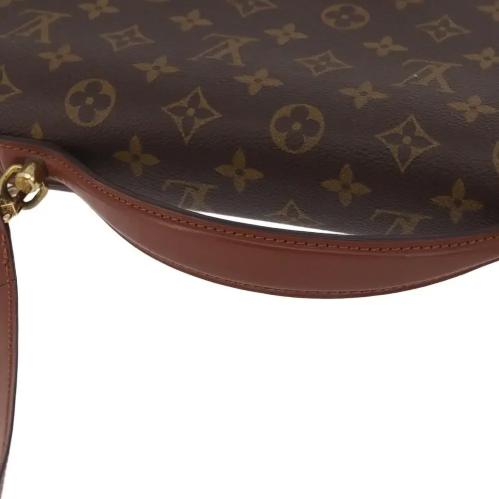 Louis Vuitton Monogram Porte Documents Bandouliere Business Bag Brown